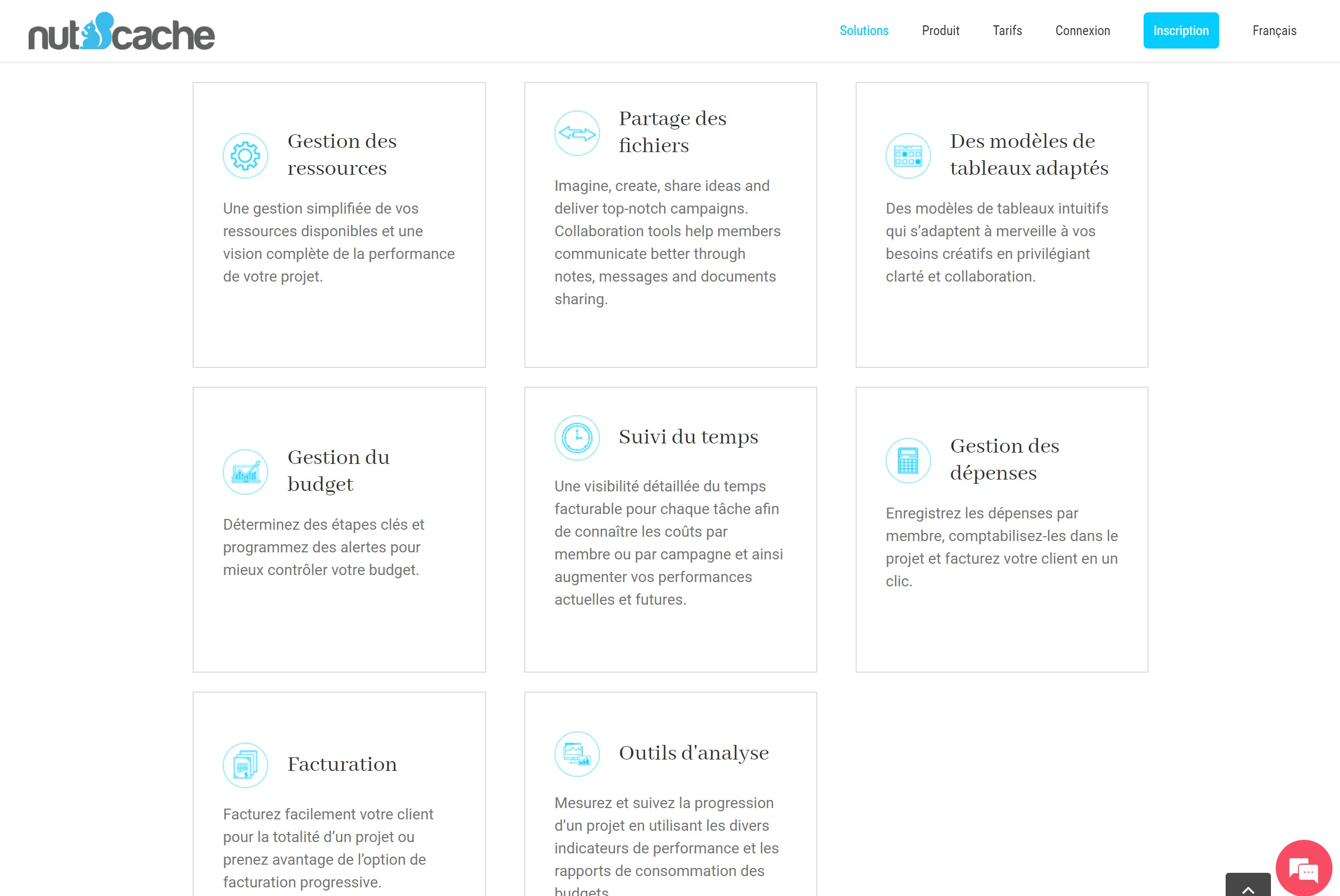 Nutcache - outil de gestion de projet collaboratif