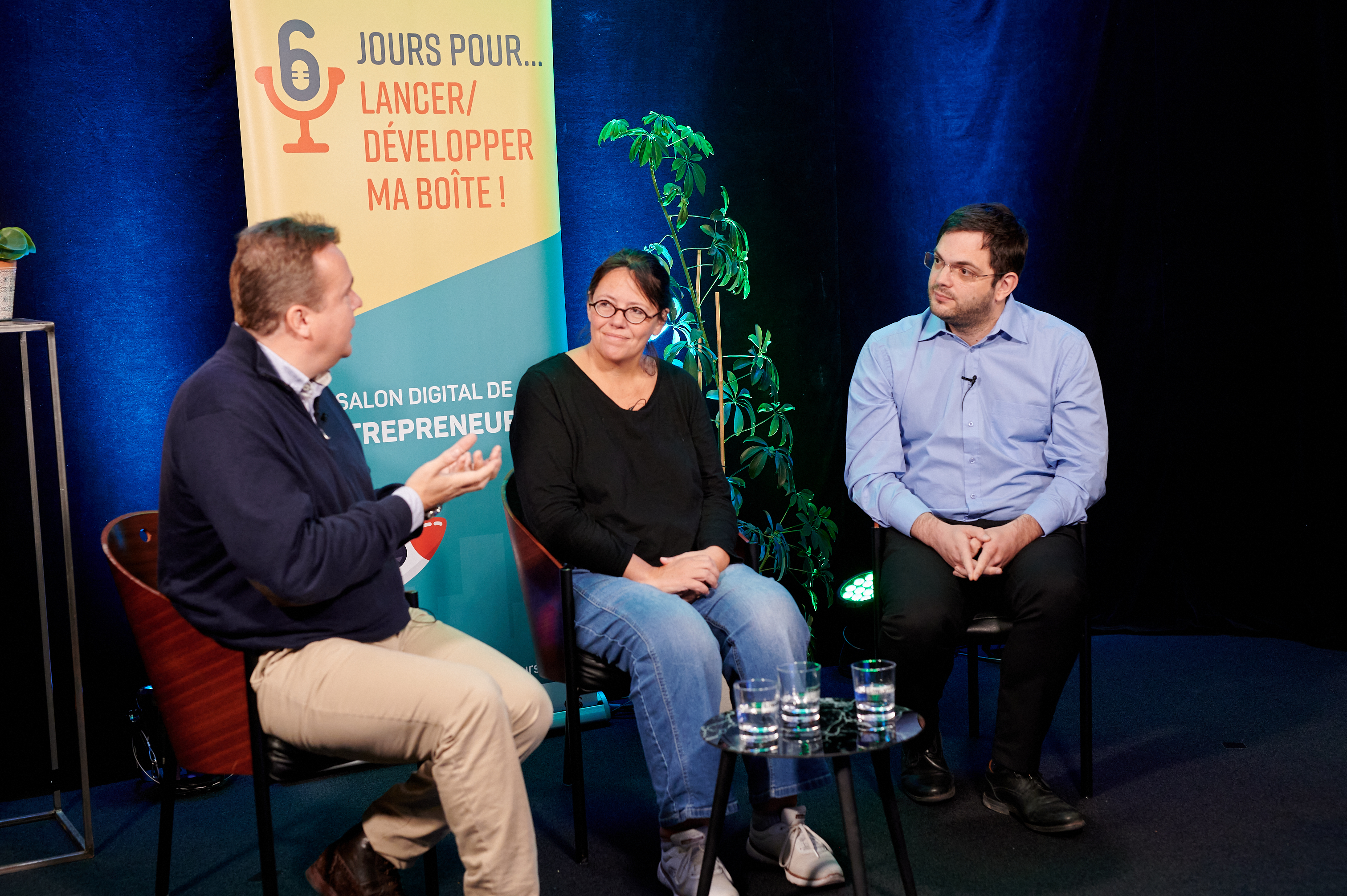 Session au Salon 6 Jours Pour liée à la transmission/reprise d'entreprise en présence de Jean-Olivier Collinet, Véronique Flammang et Laurent Renerken.