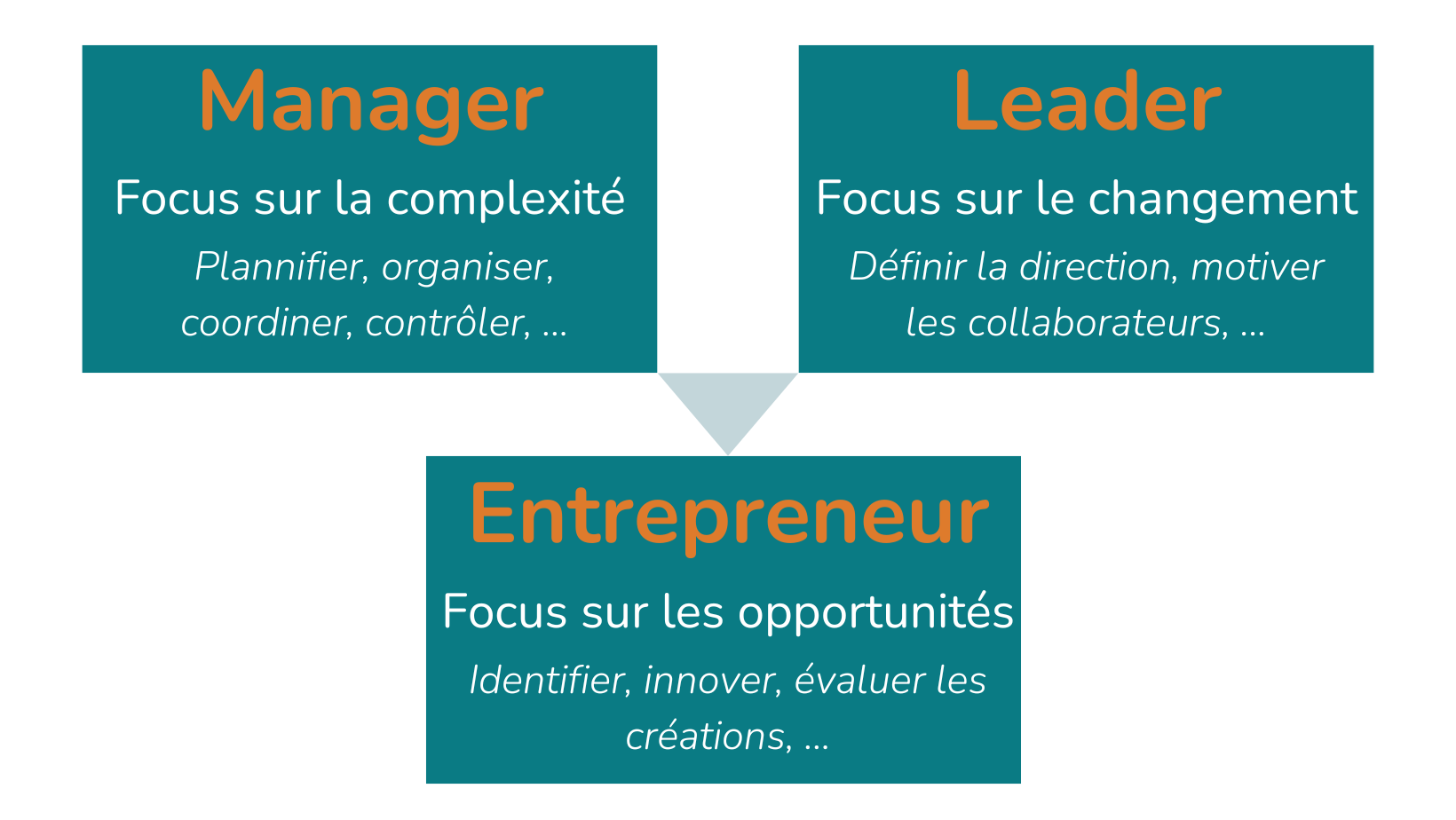 Entrepreneur, Manager, Leader